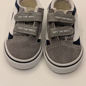 Vans Kids Sneakers in Gray,Blue and White Sz 3 Toddler